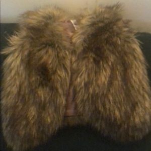 Faux fur vest
